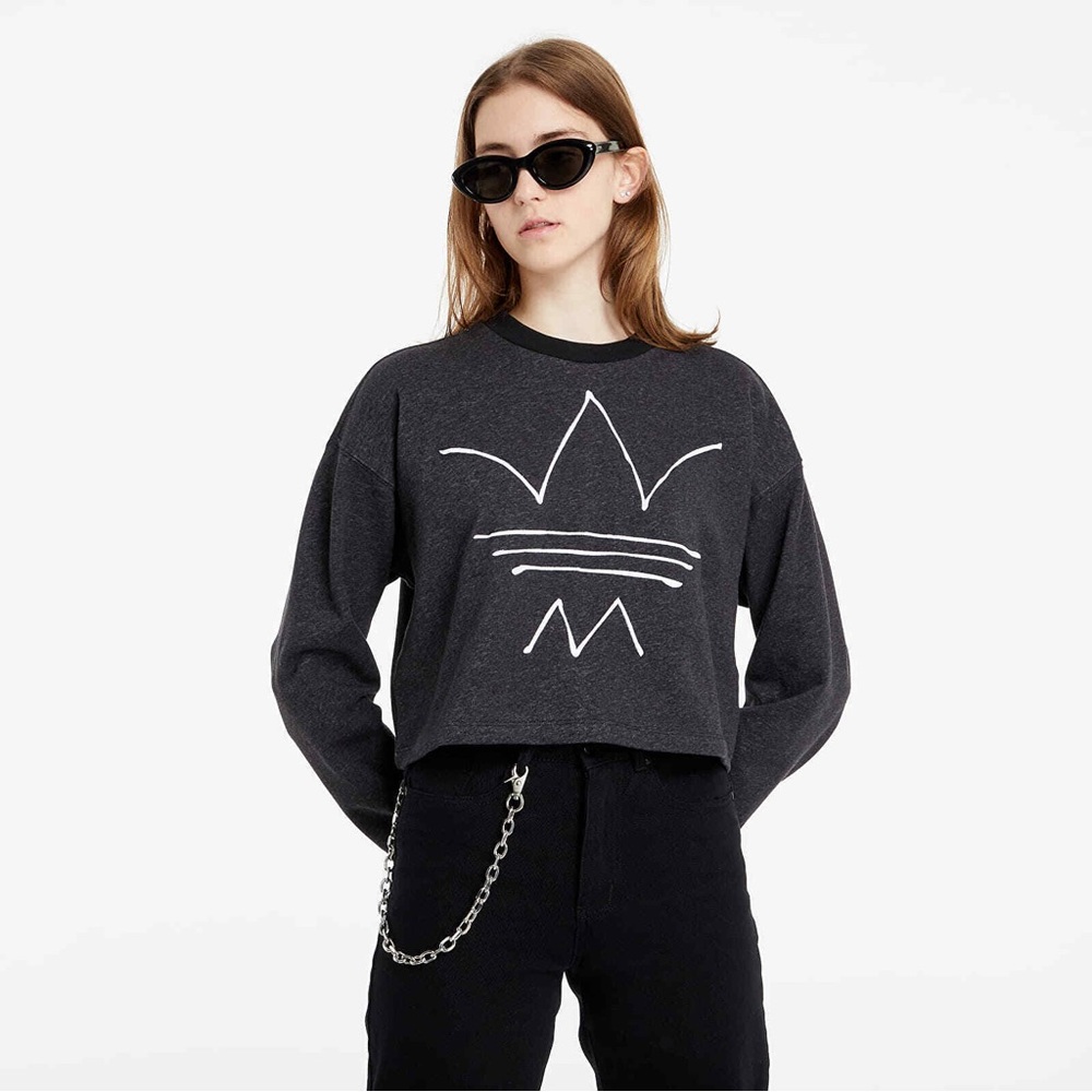adidas RYV logo cropped sweatshirt